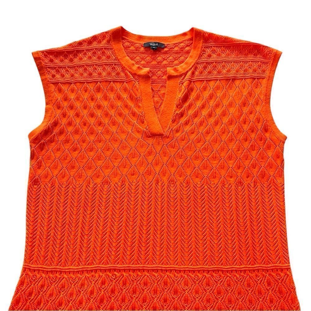 Rails Crochet Knit Ashley Dress In Arancione - Picture 7 of 11